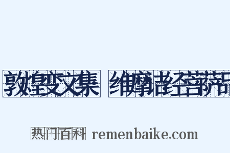 敦煌变文集·维摩诘经菩萨品是什么意思的图片